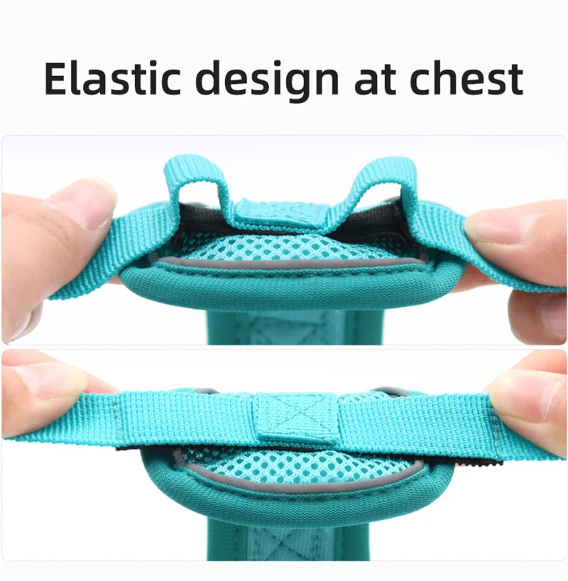 Reflective Harness and Leash Sets Breathable Mesh