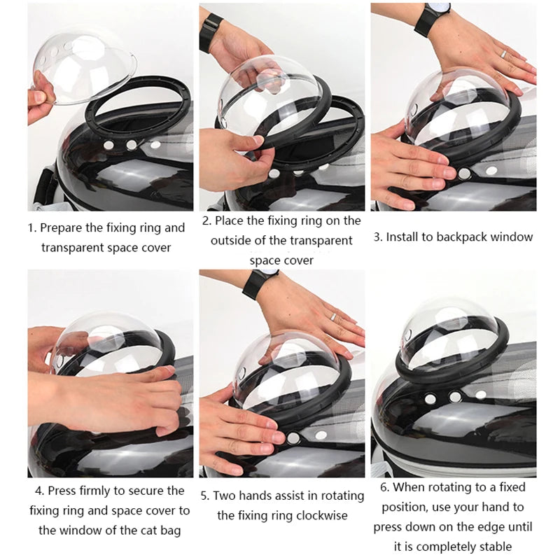 Pet Backpacks Breathable Portable Transparent Backpack