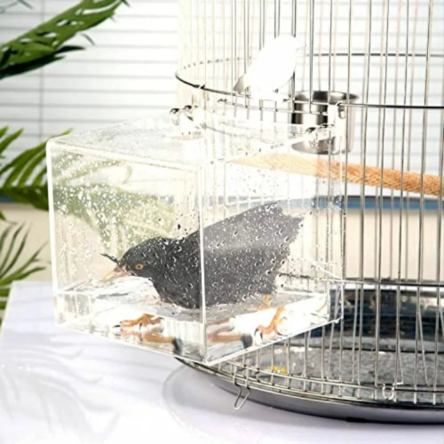 Hanging Bird Bath Cube