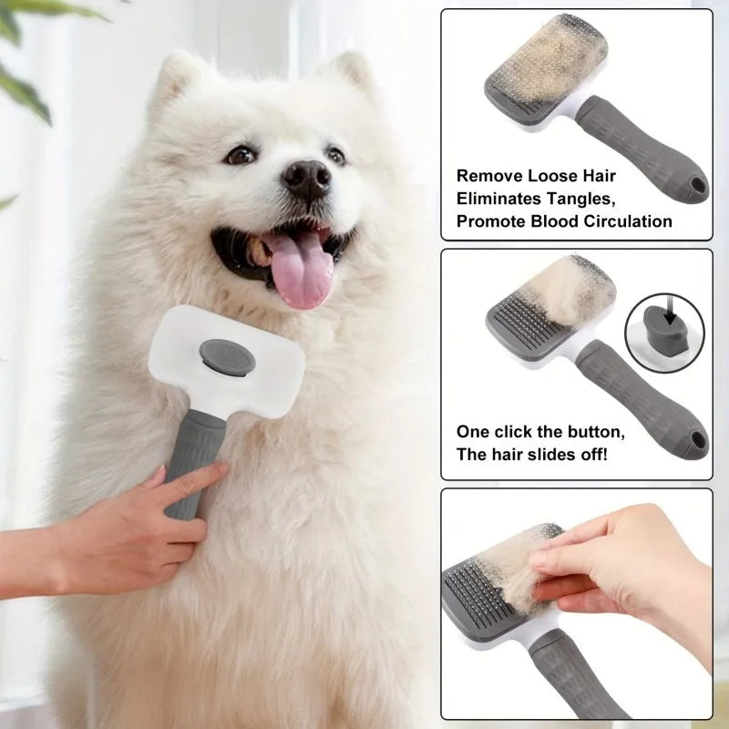 Self Cleaning Pet Grooming Brush
