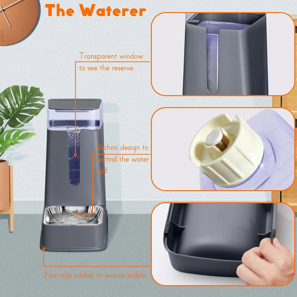 Automatic Pet Feeder and Water Dispenser