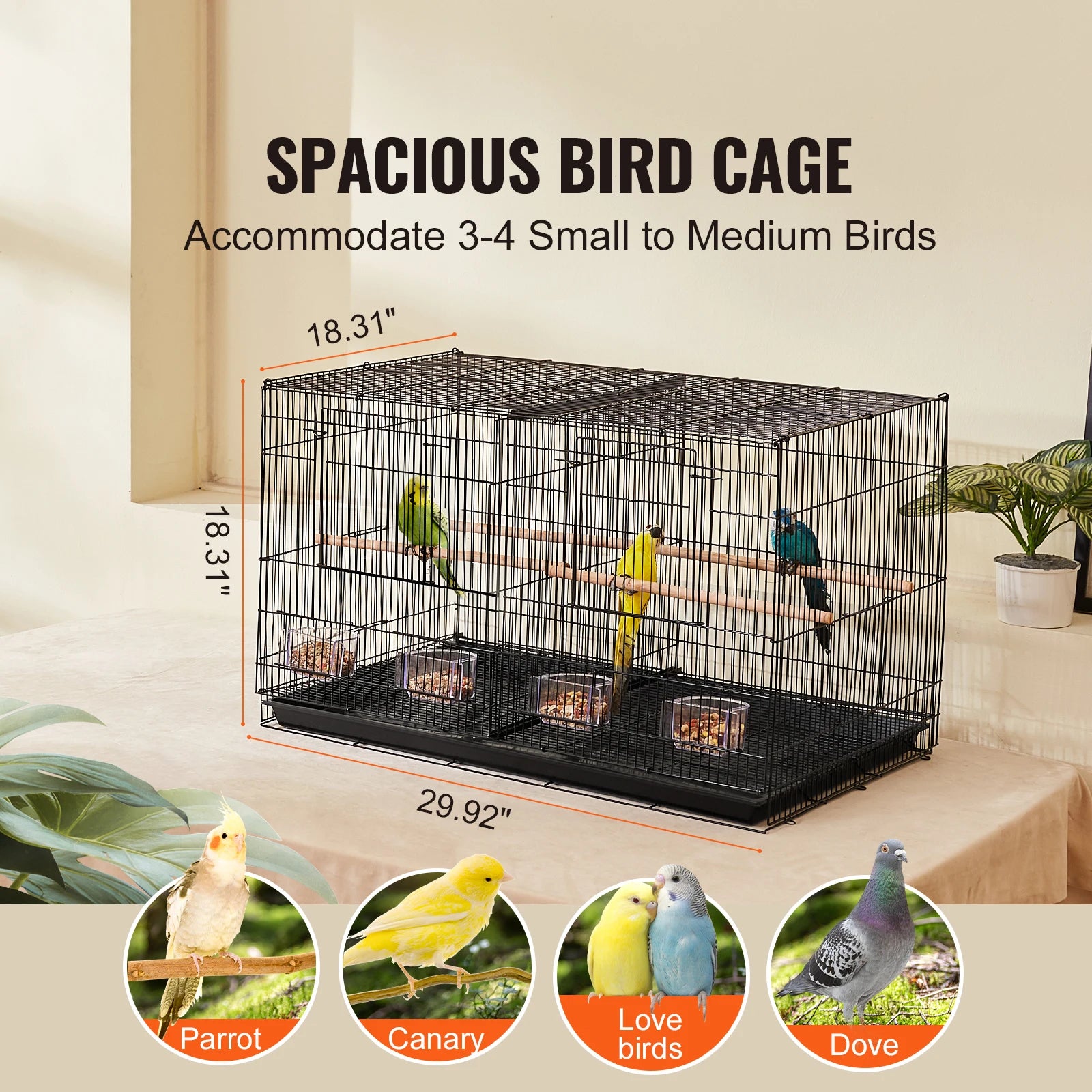 Divided Small Animal Cage