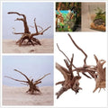 Natural Tree Trunk Driftwood Aquarium Fish Tank Cylinder Roots Plant Wood Decoration Ornament Accessory Aquarium Plants
