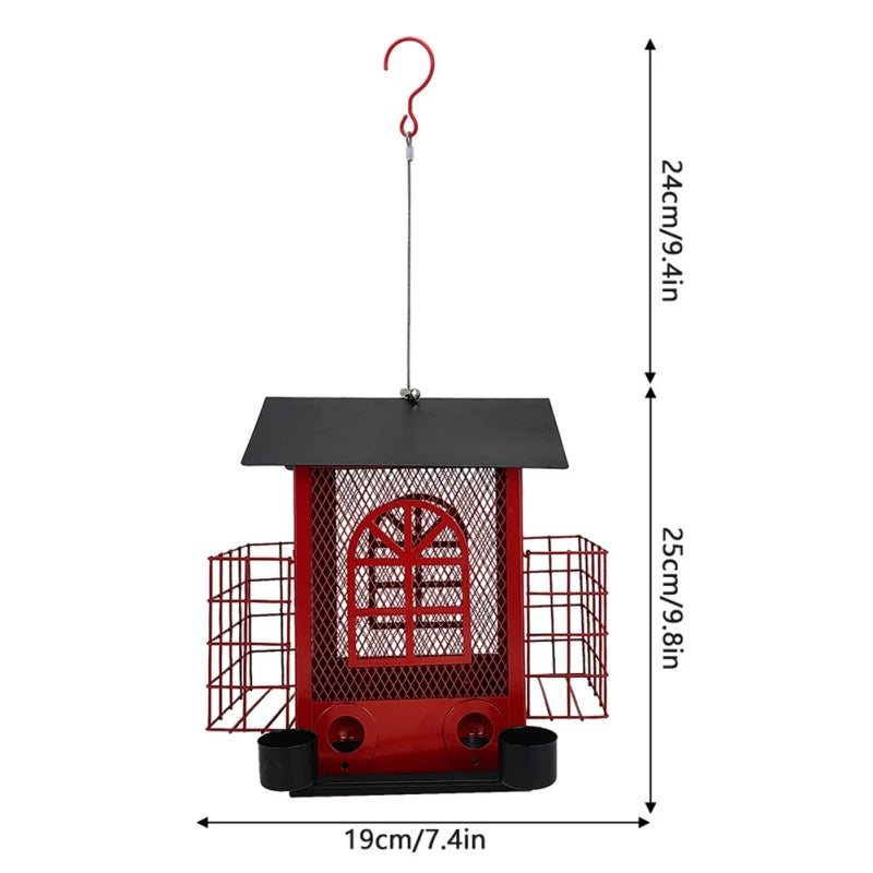 Squirrel Proof House-shaped Bird Feeder