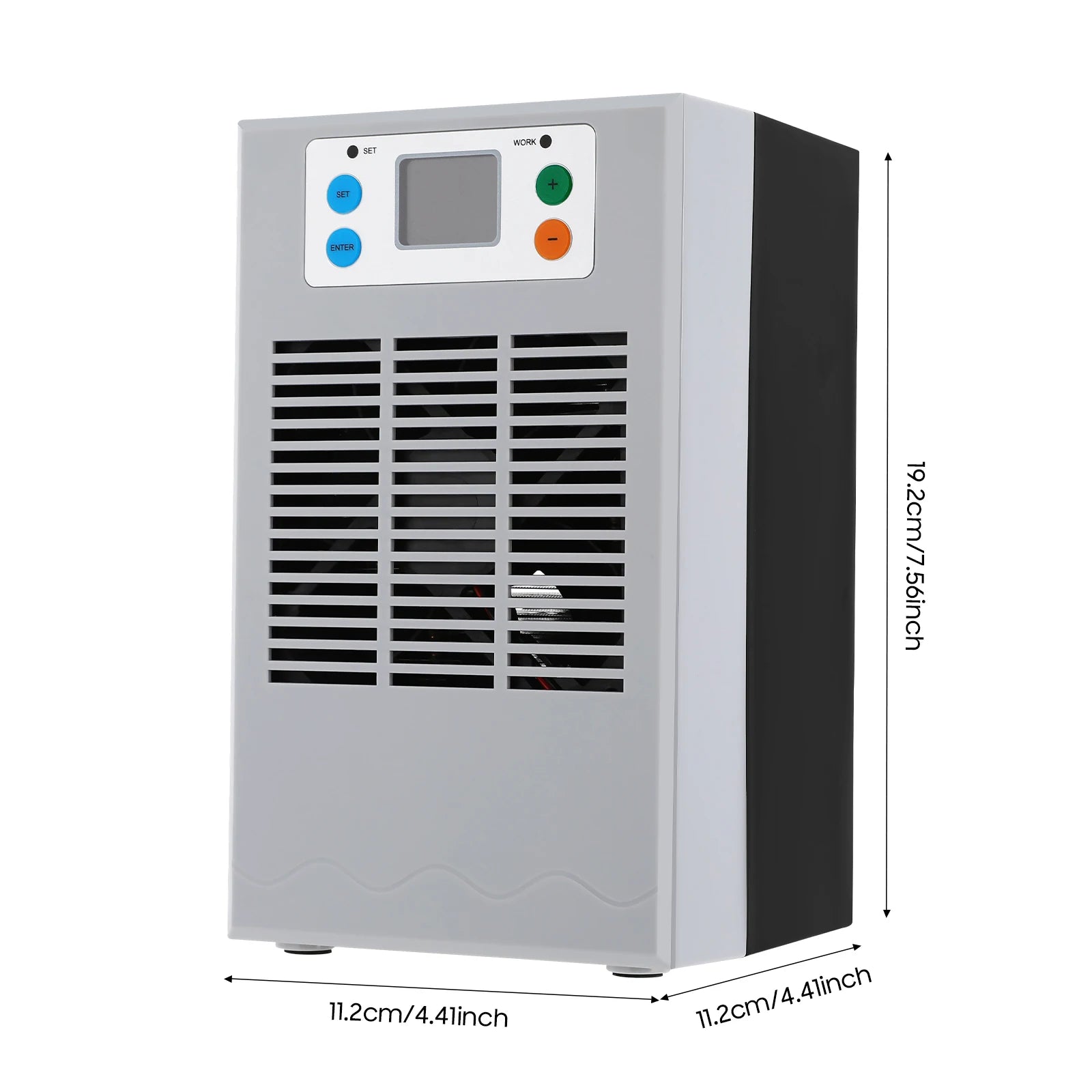 100W Fish Tank Cooling Heating Machine, Aquarium 30L Fish Tank Water Heater Air Conditioner LED Screen 10-40°C Control