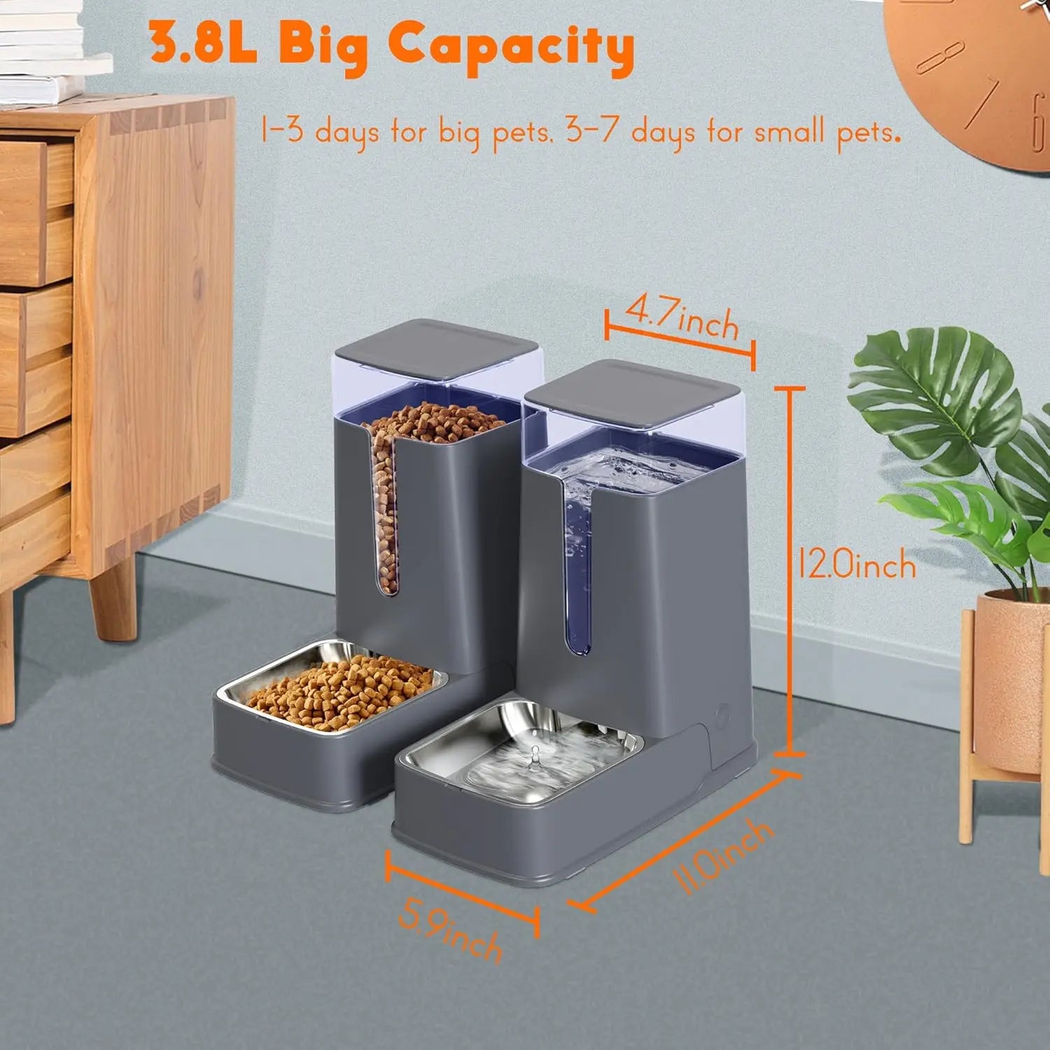 Automatic Pet Feeder and Water Dispenser