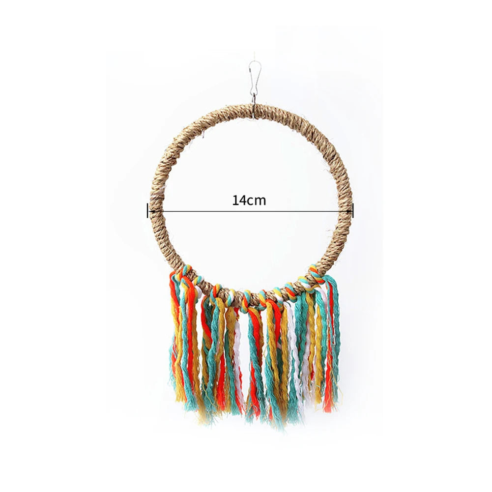 Parrot Toy Cotton Rope Circle