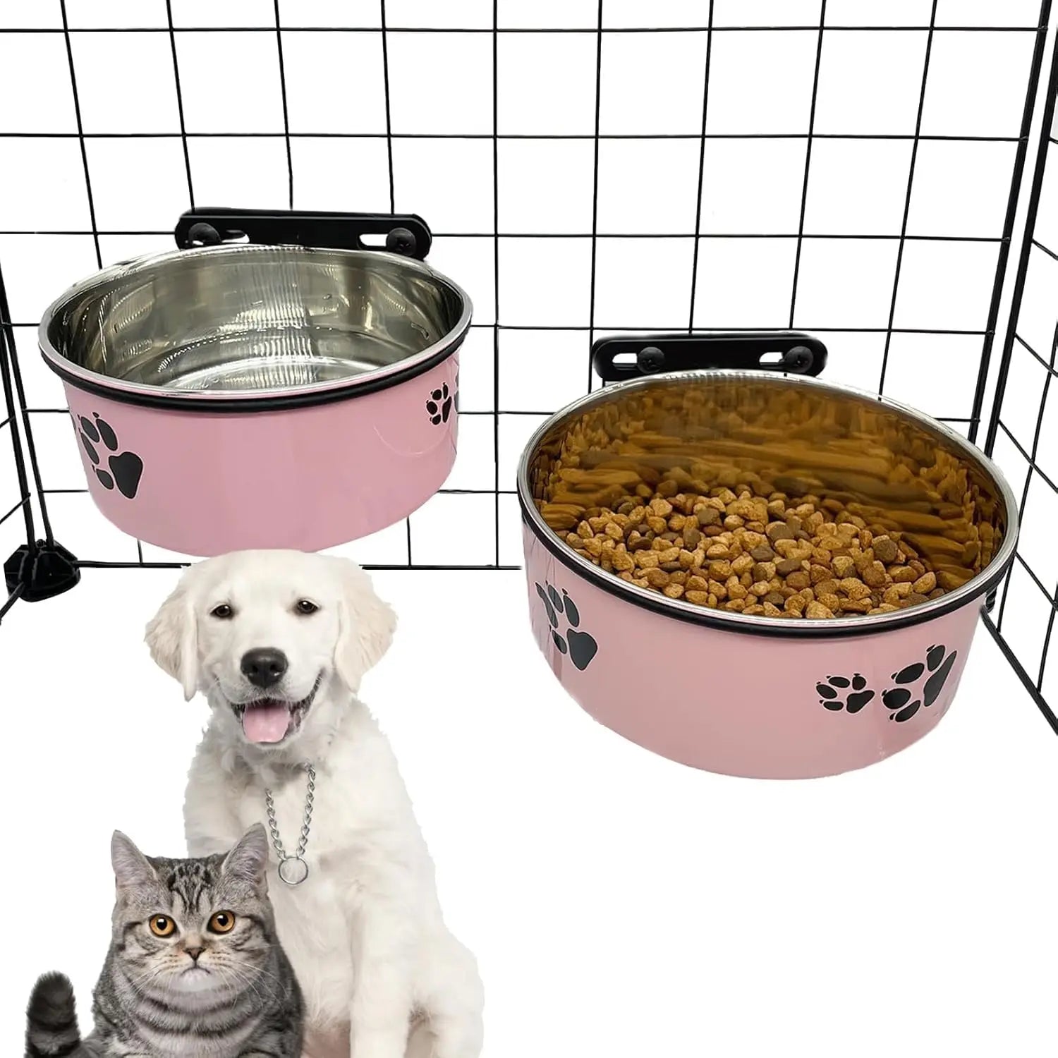 Crate Food and Water Bowl