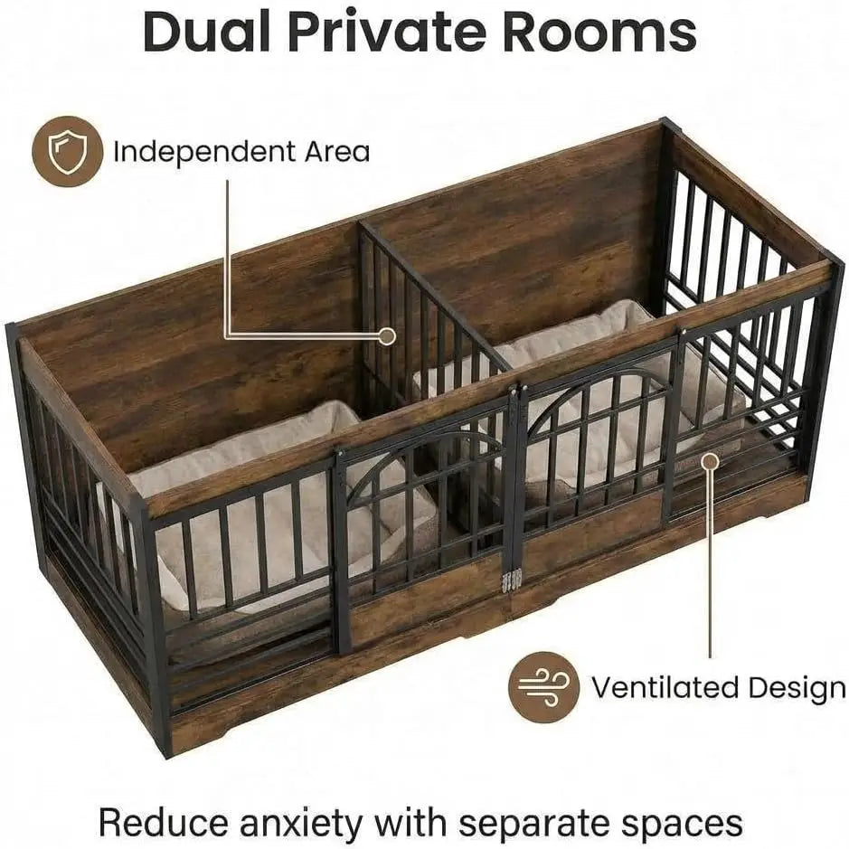 Extra Large Double Dog Crate Furniture