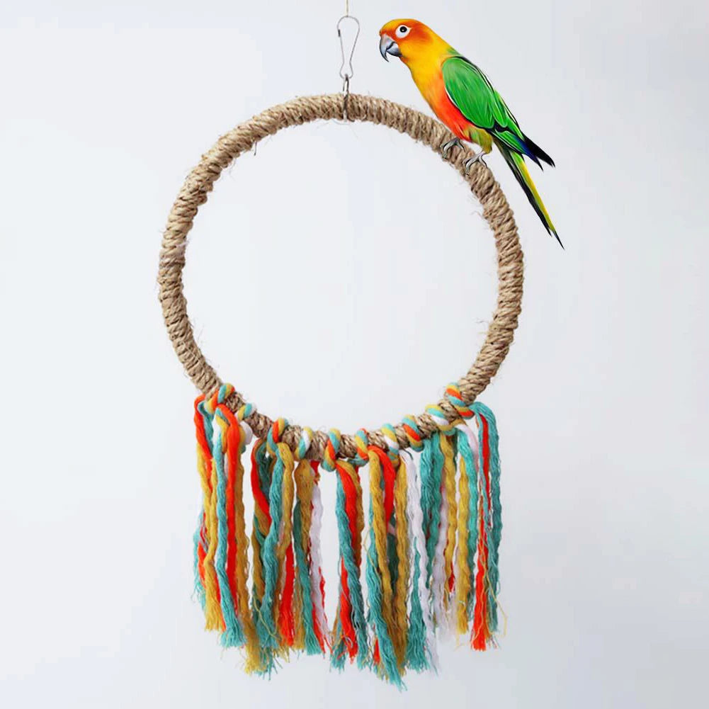 Parrot Toy Cotton Rope Circle