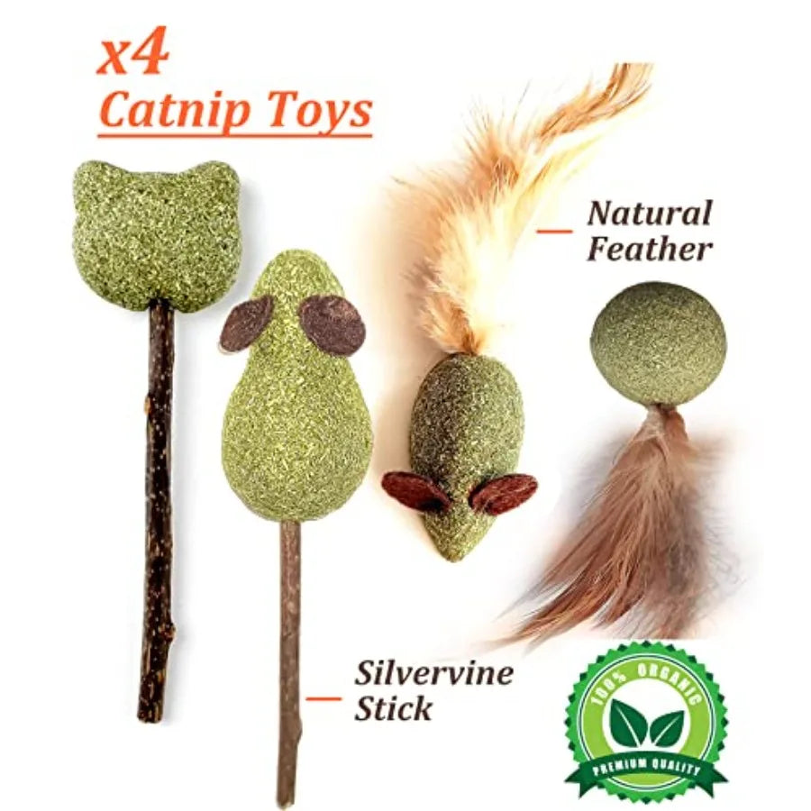 12 Pack Catnip Toys